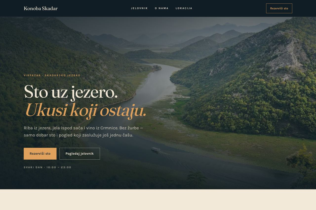 Konoba Skadar — Restoran