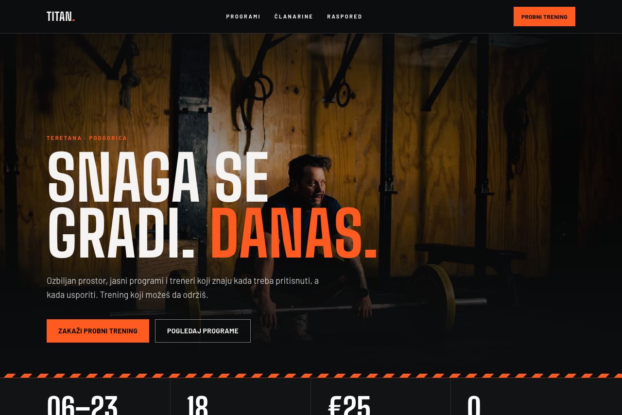 Titan Gym — Teretana